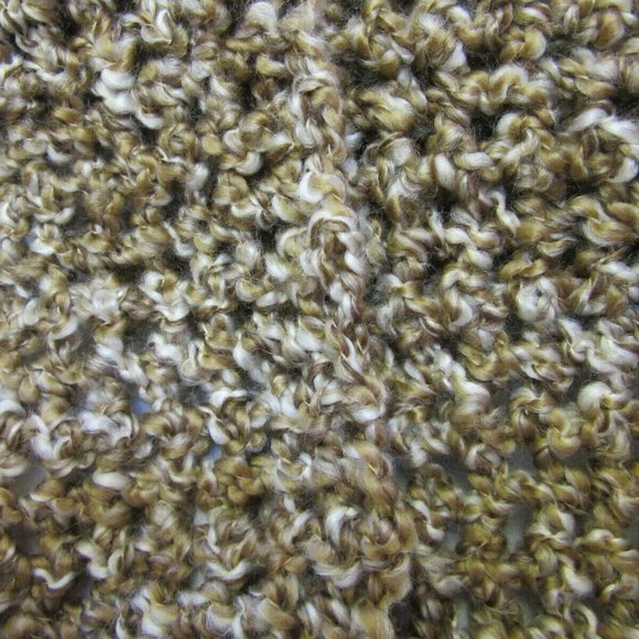 Extra Long Chunky Multicolor Brown Scarf 89x5 Handmade Crochet Mens Women NWT - Picture 2 of 7